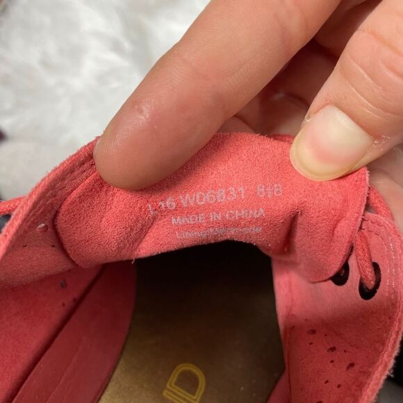 Cole Haan Zerogrand wingtip Oxford women's suede 8.5 B red orange - Picture 12 of 12